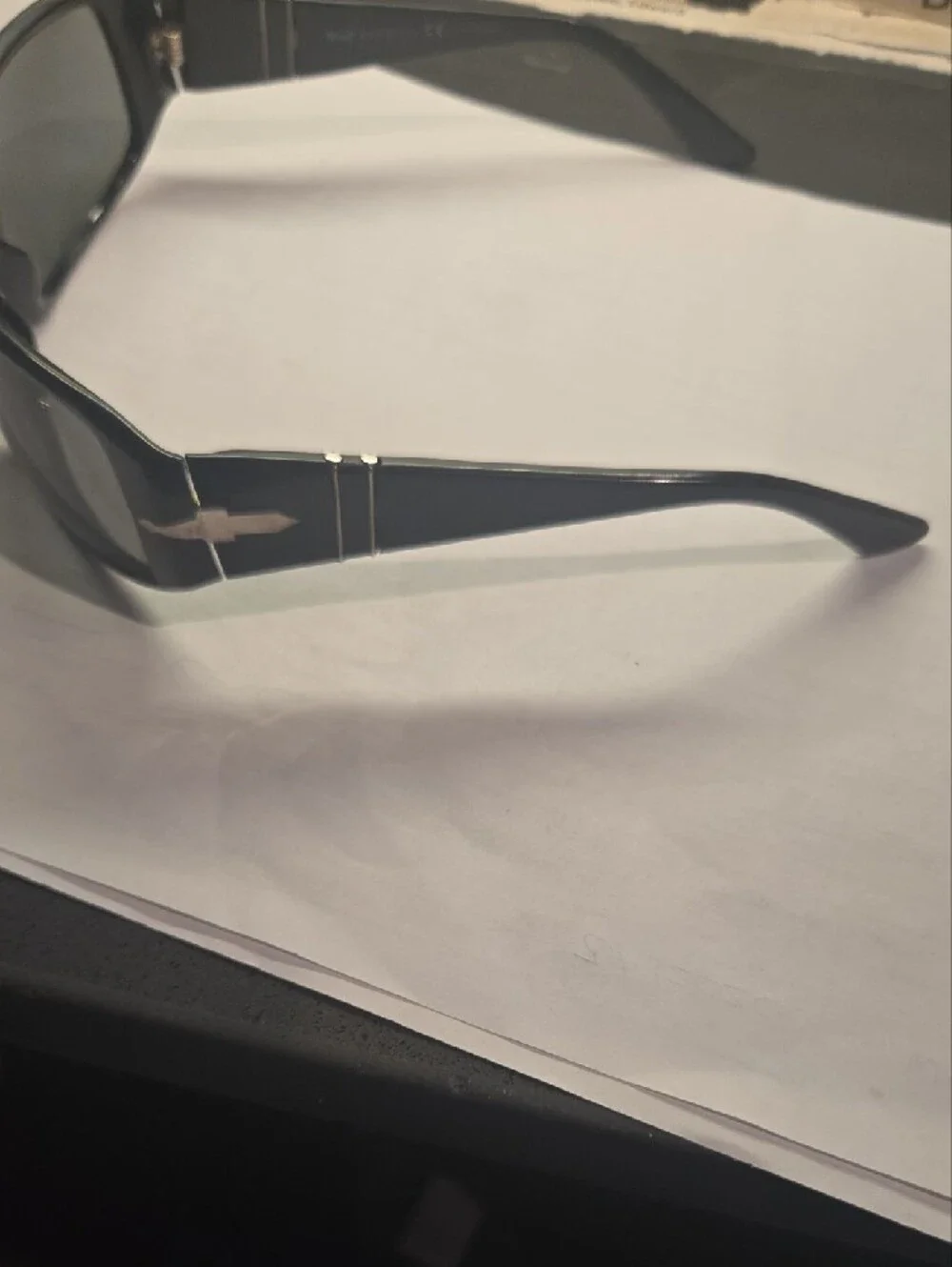 Persol Men's Black Sunglasses with Dark Lenses